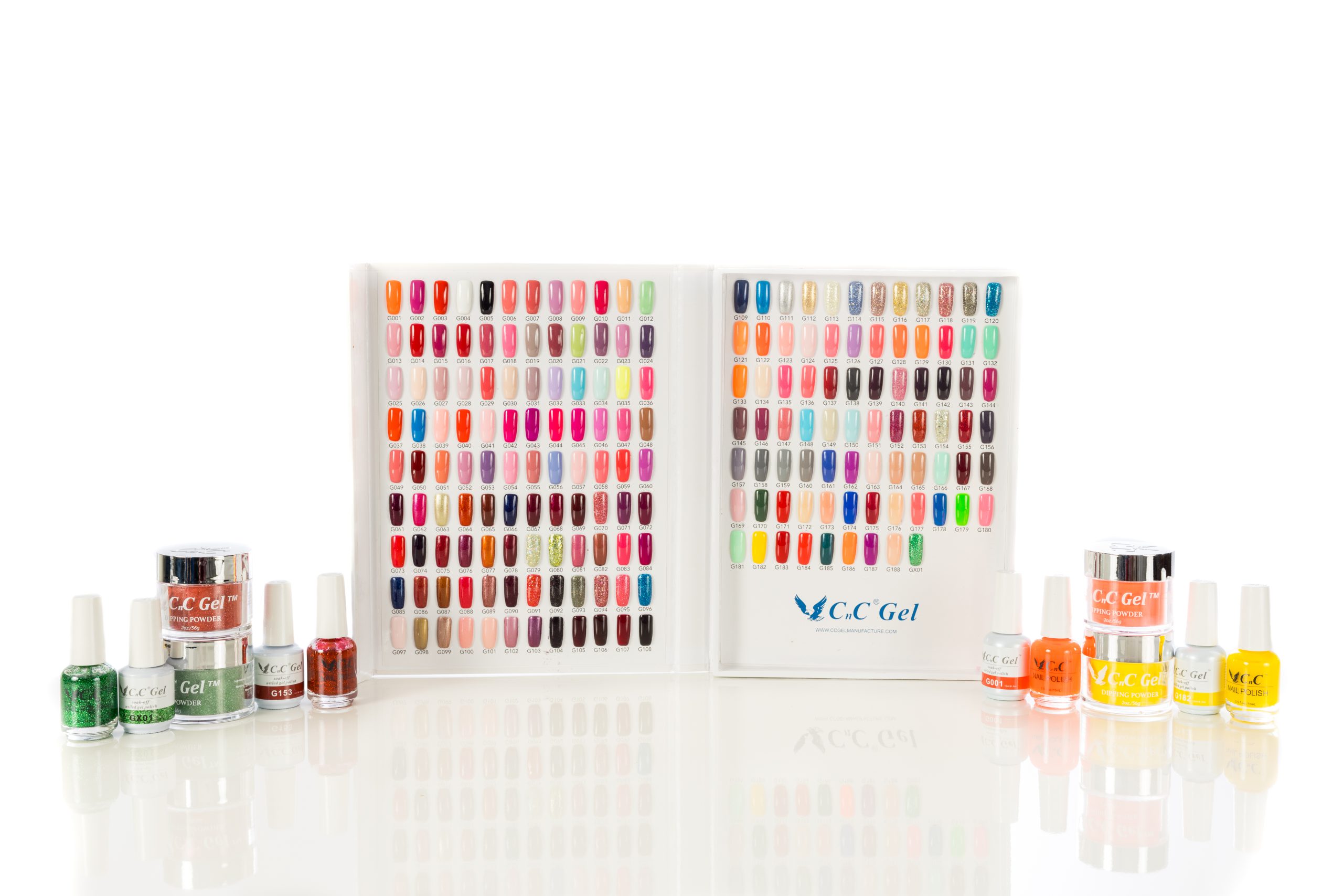 CnC 3in1 Whole Set Deal 189 Color FREE UV Lamp/ Polish Racks Call