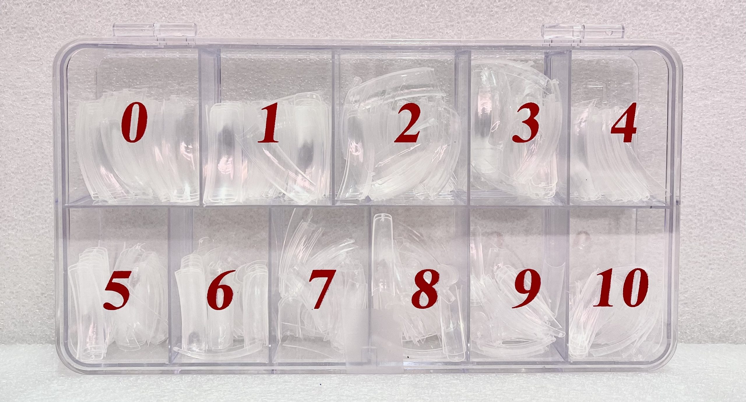 Tip Box Clear US Maxim Nail Supply