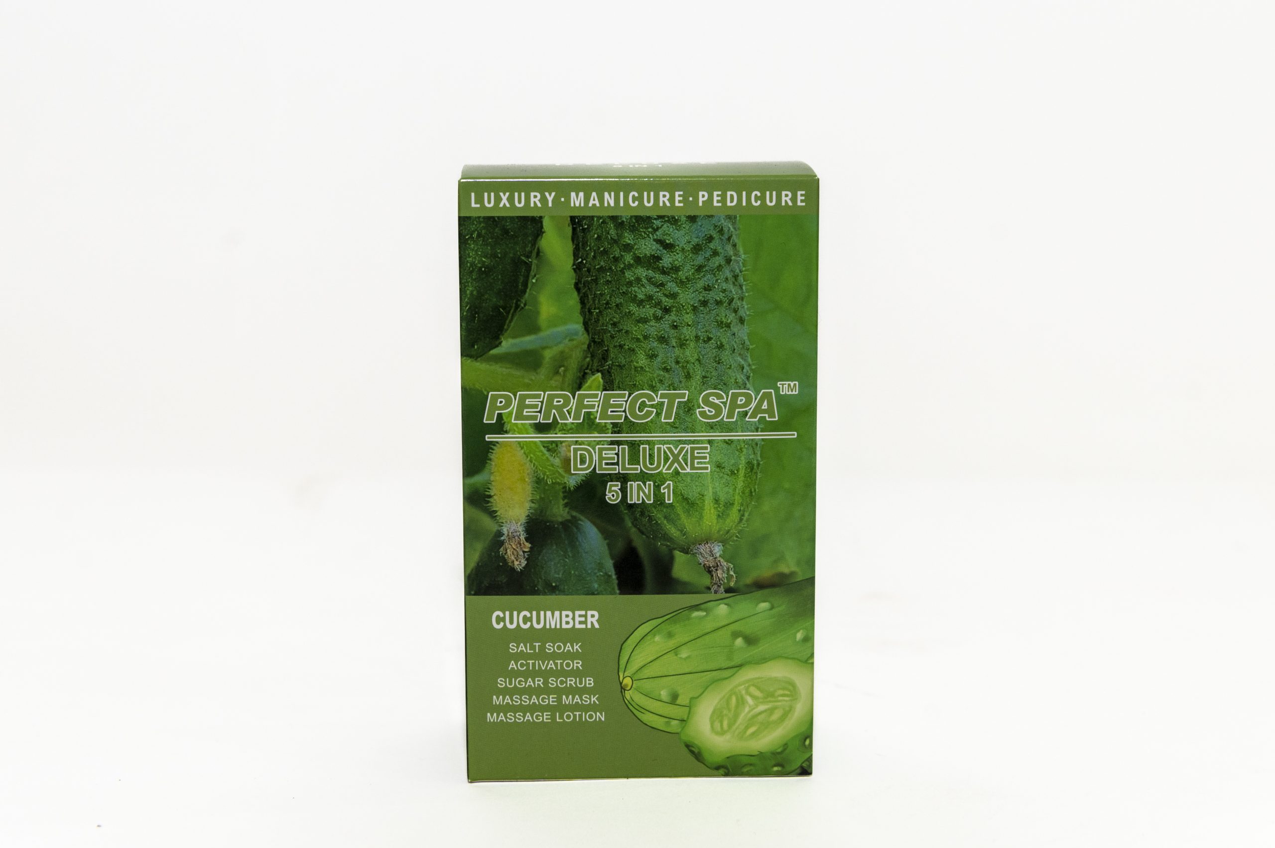 Perfect Spa Deluxe Manicure Pedicure 5in1 Cucumber 50packs Case US