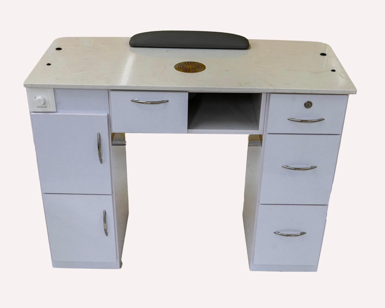 Manicure Nail Tech Table with Vacuum US Maxim Nail Supply